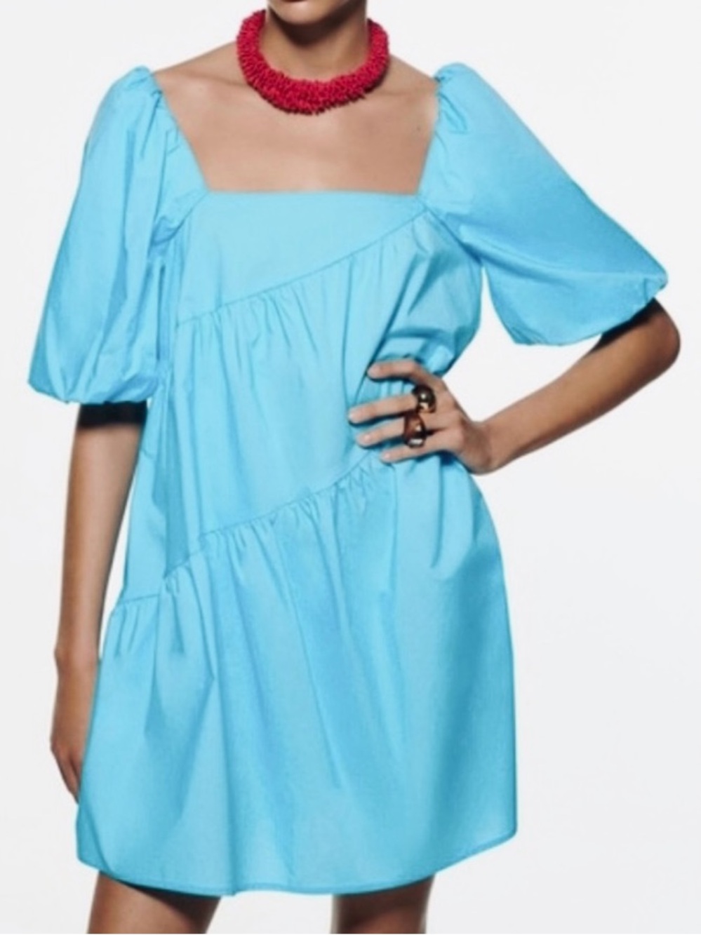 zara babydoll dress size extra small